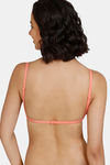 Zivame Beautiful Basics Double Layered Non Wired Full Coverage Backless Bra - Terra Cotta — thumbnail 4